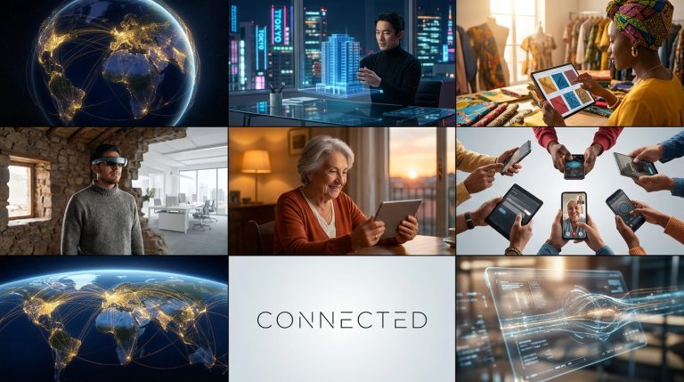Technology Connects People Across The World Easily